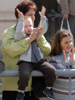 Přehlídka amerických historických vojenských vozidel a současné vojenské techniky Armády ČR