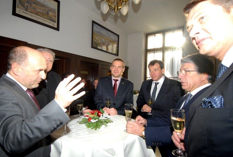 Setkání u slavnostního oběda se uskutečnilo v den (6.12.2012) zápasu obou klubů v základní skupině Evropské ligy.