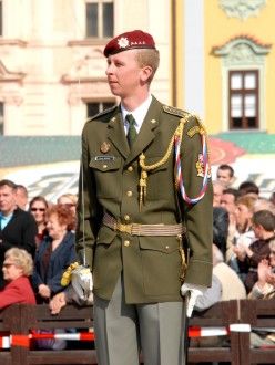 Exhibiční vystoupení jednotky čestné stráže Armády ČR