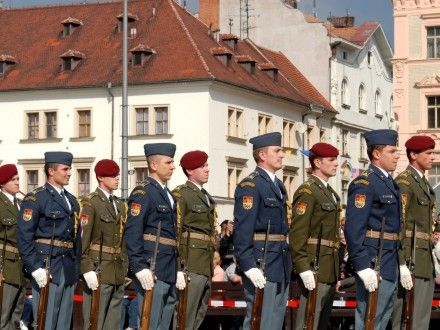 Exhibiční vystoupení jednotky čestné stráže Armády ČR