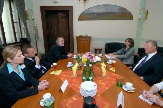 Setkání primátora Baxy a náměstkyně Herinkové s ministrem kultury Besserem