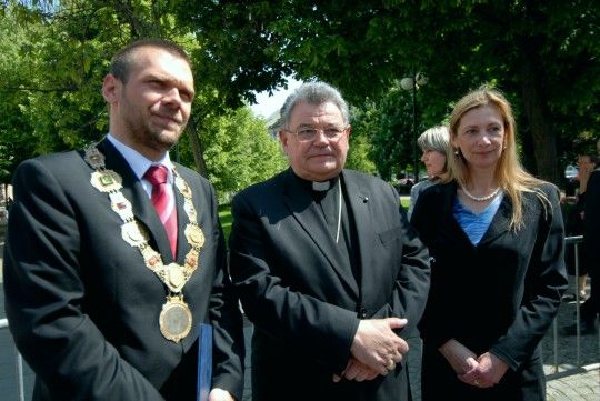 Primátor Baxa a náměstkyně Herinková se sešli s Mons. Dominikem Dukou