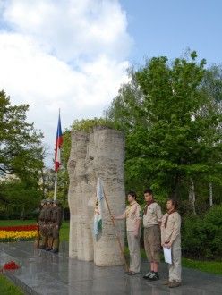 Pietní akt u památníku Obětem 2. světové války