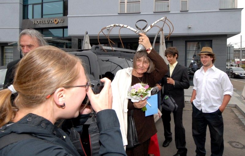 Dana Němcová se setkala s primátorem města Plzně Martinem Baxou při slavnostním obědě