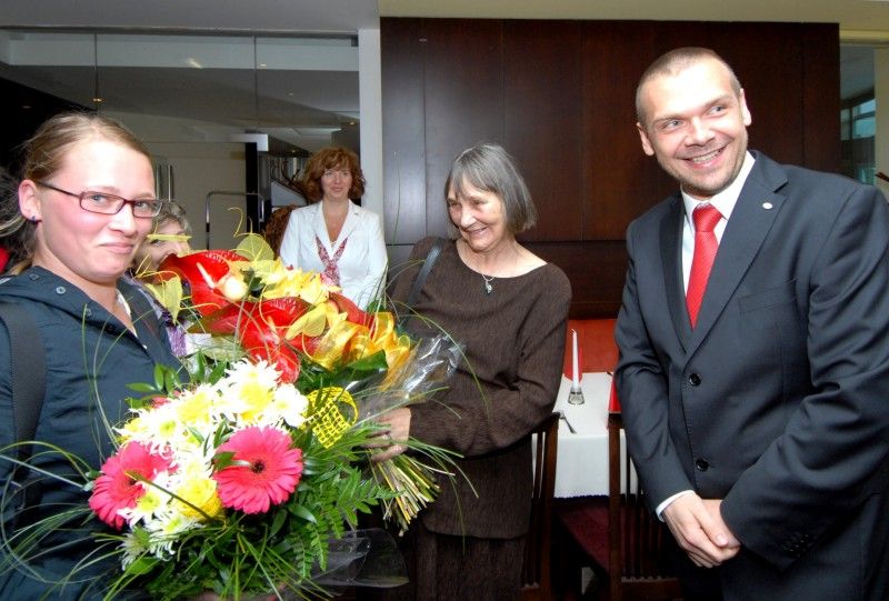 Dana Němcová se setkala s primátorem města Plzně Martinem Baxou při slavnostním obědě