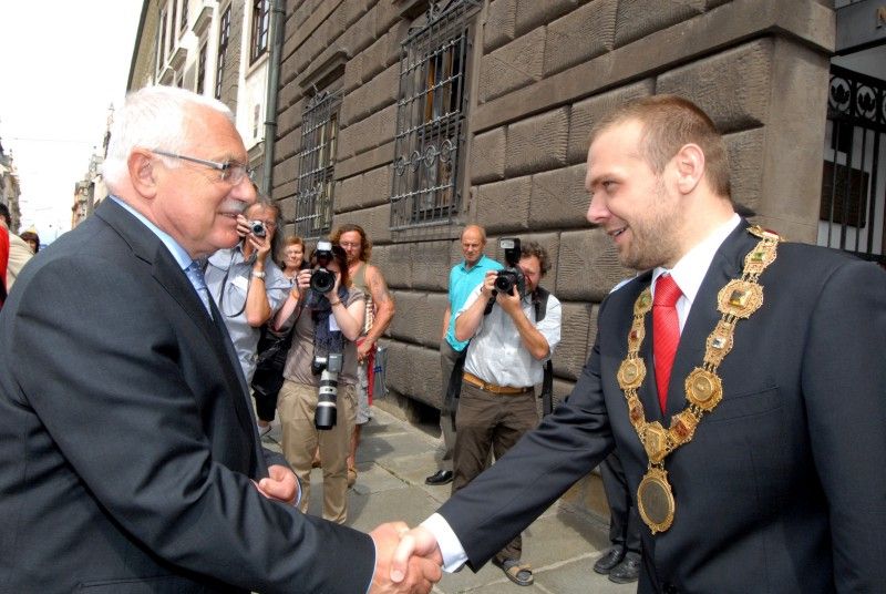 Prezident Václav Klaus na návštěvě Plzně (13.6.2011)
