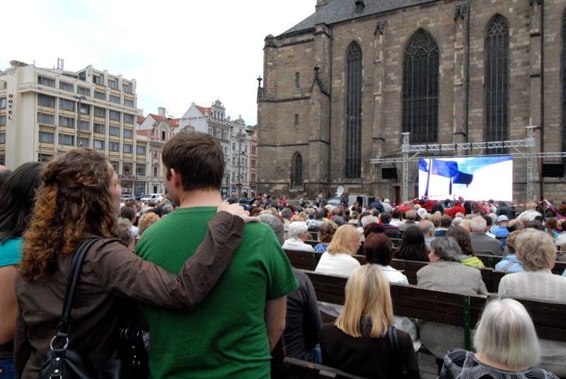 Pucciniho Tosca - přímý přenos z Valencie na náměstí Republiky v Plzni