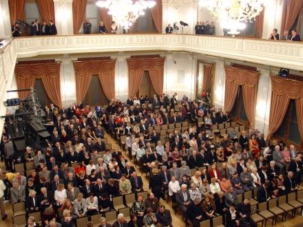 Staronový interiér Měšťanské besedy