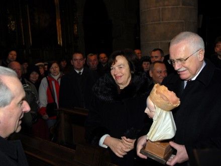 Návštěva katedrály sv. Bartoloměje, již za doprovodu plzeňského biskupa a s odborným výkladem arch. Soukupa