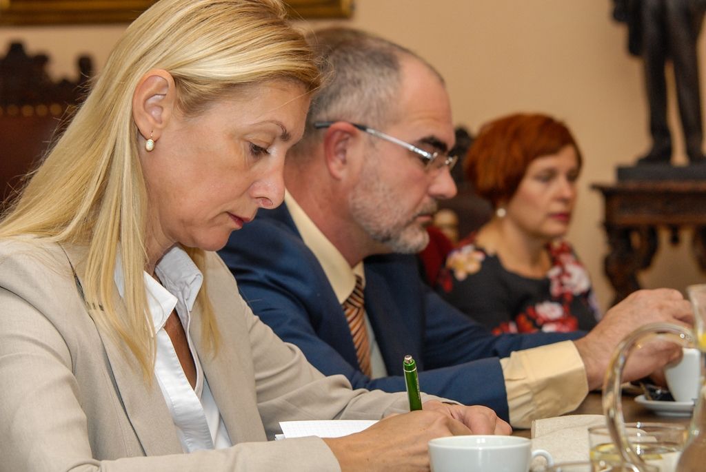 Možné zapojení města Plzně do pilotního projektu testování státem připravované koncepce sociálního bydlení, ale i náplň pro objekty nemocnice na Borech, které by se měly v budoucnu uvolnit po výstavbě nového chirurgického pavilonu, byly dnes (8.9.2015) mimo jiné tématy setkání ministryně práce a sociálních věcí Michaely Marksové a její náměstkyně Zuzany Jentschke Stöcklové se zástupci města Plzně.