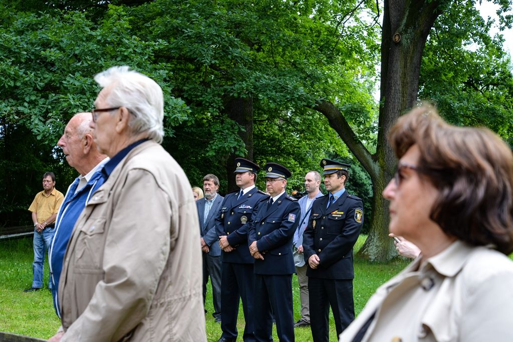 Připomenutí obětí heydrichiády (foto: M. Pecuch, 14.6.2018)