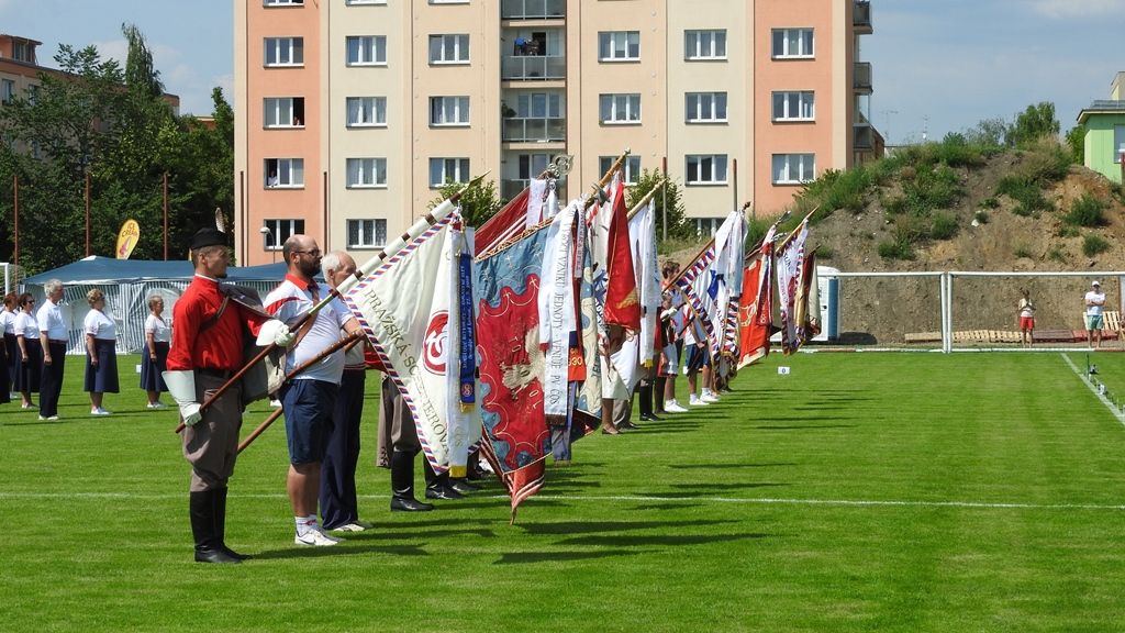 Sokolové se představili na Letné (foto: L. Jarolím, 16.6.2018)