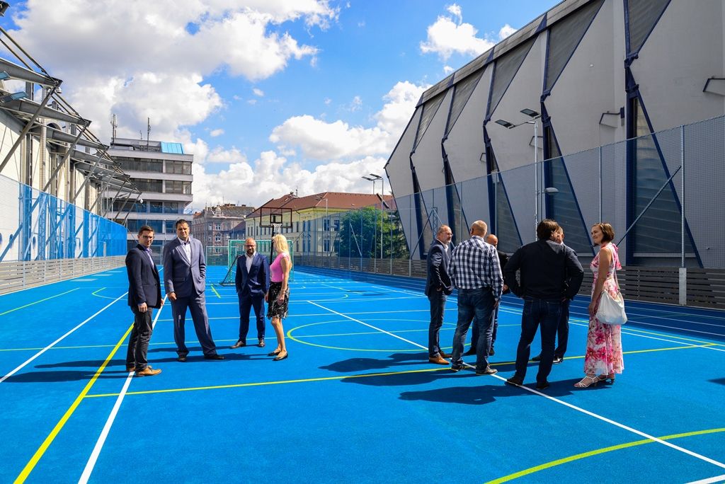 Plzeň má nové tréninkové hřiště pro hokejovou mládež (foto: M. Pecuch, 18.6.2018)