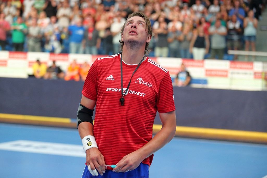 Filip Jícha se v Plzni loučil se svou sportovní kariérou, a s ním více než pět tisíc fanoušků (foto: 16.6.2018)