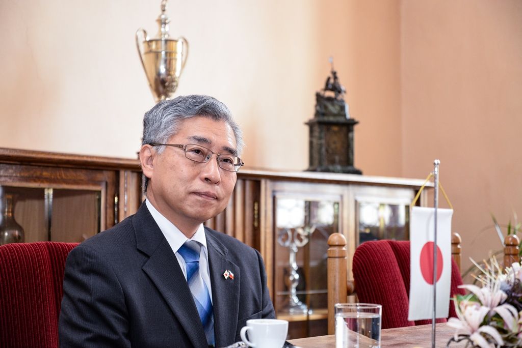 Plzeňskou radnici navštívili velvyslance Německa a po něm velvyslance Japonska (foto: M. Pecuch, 26.6.2018)