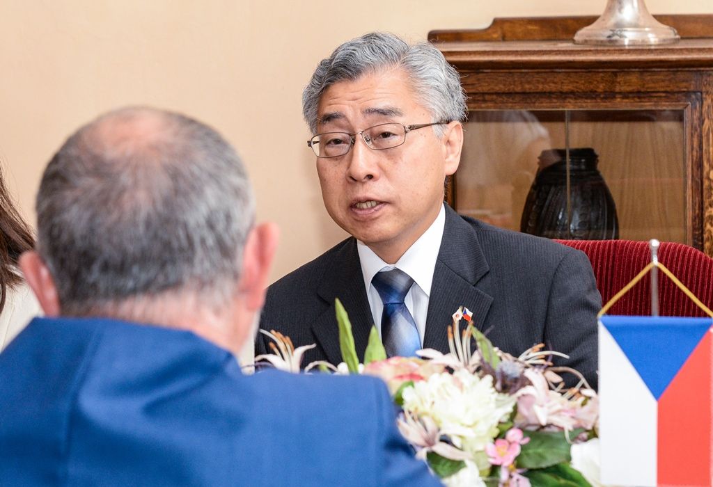 Plzeňskou radnici navštívili velvyslance Německa a po něm velvyslance Japonska (foto: M. Pecuch, 26.6.2018)