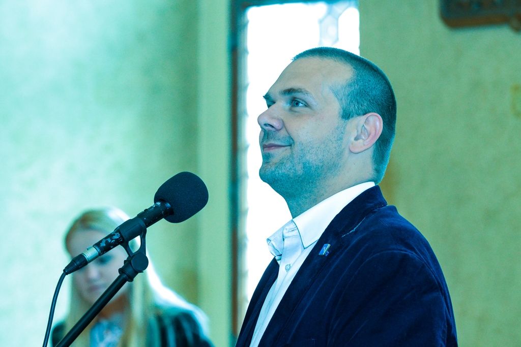 Náměstek primátora Martin Baxa přijal účastníky Letní jazykové školy v Plzni (fotografie: M. Pecuch, 9.7.2018)