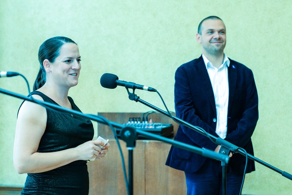 Náměstek primátora Martin Baxa přijal účastníky Letní jazykové školy v Plzni (fotografie: M. Pecuch, 9.7.2018)