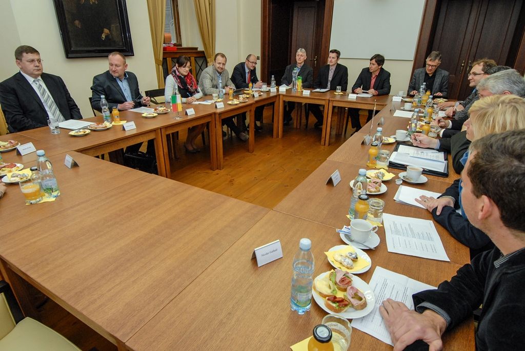 Nakládání s odpady, zkušenosti Plzně s členstvím České republiky v Evropské unii a také systém řízení kvality na úřadě a společenská odpovědnost byly tématy, nad nimiž se v sobotu dopoledne sešli zástupci Plzně s vedením švýcarského Winterthuru. Delegaci nejvyšších představitelů města, s nímž má západočeská metropole uzavřeno již 21 let partnerství, přivítali na radnici primátor Martin Zrzavecký a jeho náměstkyně Eva Herinková. Následovaly společné workshopy, při nichž zástupci obou měst diskutovali o vybraných tématech a vyměňovali si zkušenosti. (foto: 7.11.2015)
