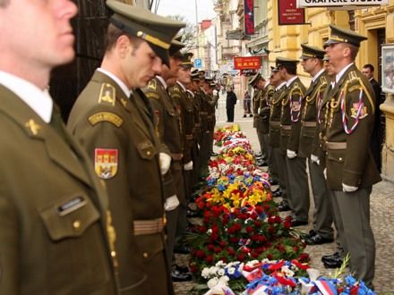 Tradiční pietní akt u památníku Díky, Ameriko!