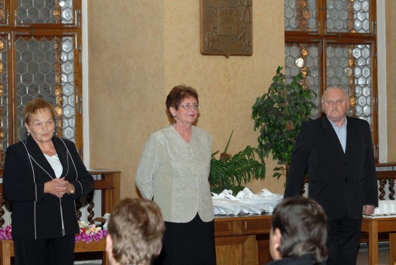 Zlaté a stříbrné Janského plakety dnes (23.11.2011) z rukou radního pro sociální věci a zdravotnictví Jiřího Kuthana v obřadní síni plzeňské radnice převzali dárci krve.
