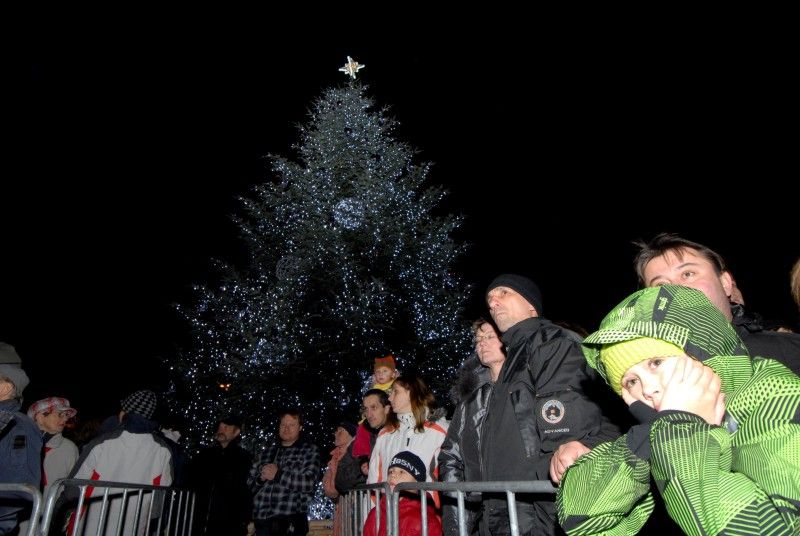 Stovky lidí se dnes (27.11.2011) přišly podívat na náměstí Republiky, kde byl v podvečer rozsvícen tradiční vánoční strom. V 16 hodin ožilo náměstí sváteční atmosférou, o kterou se postaraly plzeňské dětské sbory Javořičky, Mariella, Grey Donkeys a Plzeňský dětský sbor. Přesně v 18 hodin rozsvítili společně s primátorem Martinem Baxou a plzeňským biskupem Františkem Radkovským vánoční strom děti z Městského ústavu sociálních služeb a děti z rodiny, která čtrnáctimetrovou jedli ze své zahrady věnovala městu.