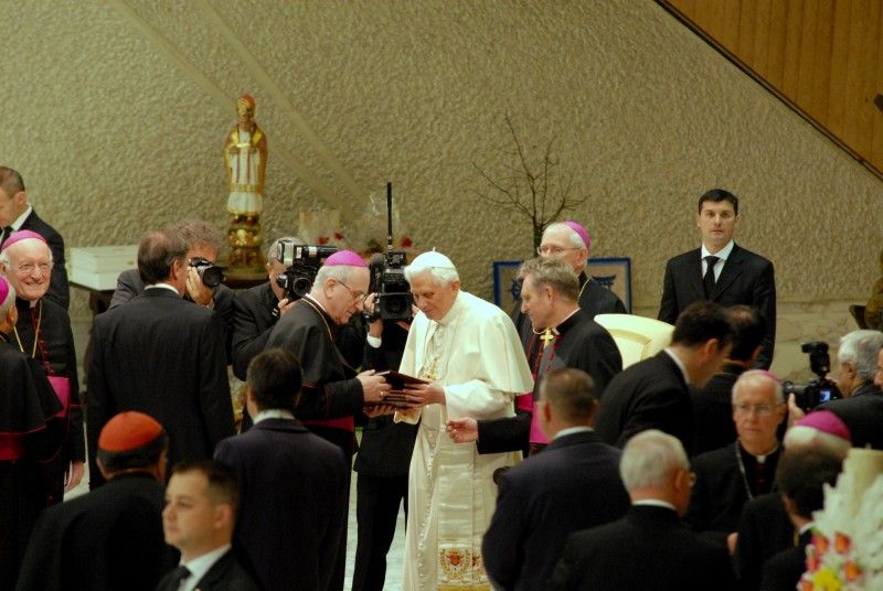Plzeňský biskup František Radkovský při audienci u Svatého otce ve Vatikánu