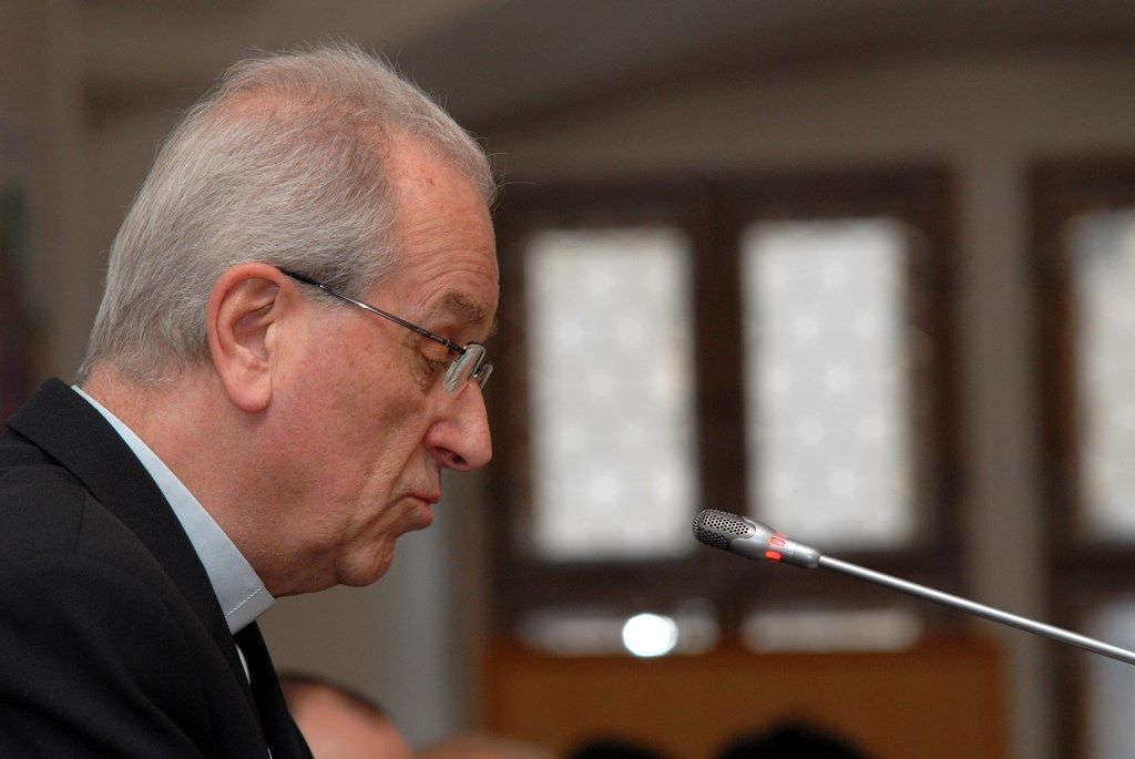 Plzeňský biskup František Radkovský při vystoupeních na Zastupitelstvu města Plzně...