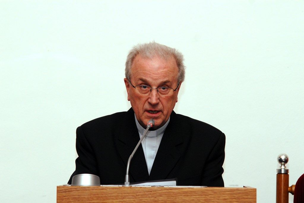 Plzeňský biskup František Radkovský při vystoupeních na Zastupitelstvu města Plzně...