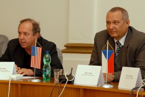 Milan Nový a primátor Pavel Rödl