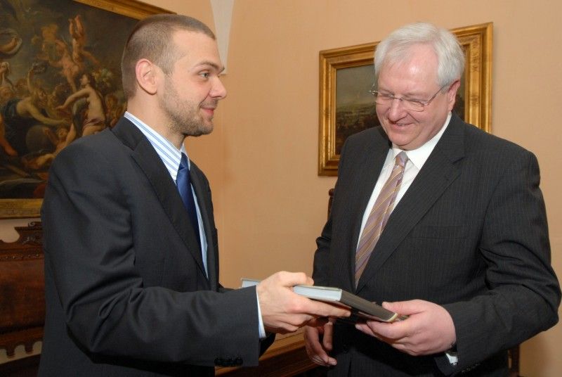 Velvyslanec Spolkové republiky Německo J. E. Detlef Lingemann na první návštěvě Plzně
