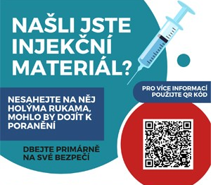Nové cedule v plzeňských podchodech informují, jak správně nakládat s použitými injekcemi
