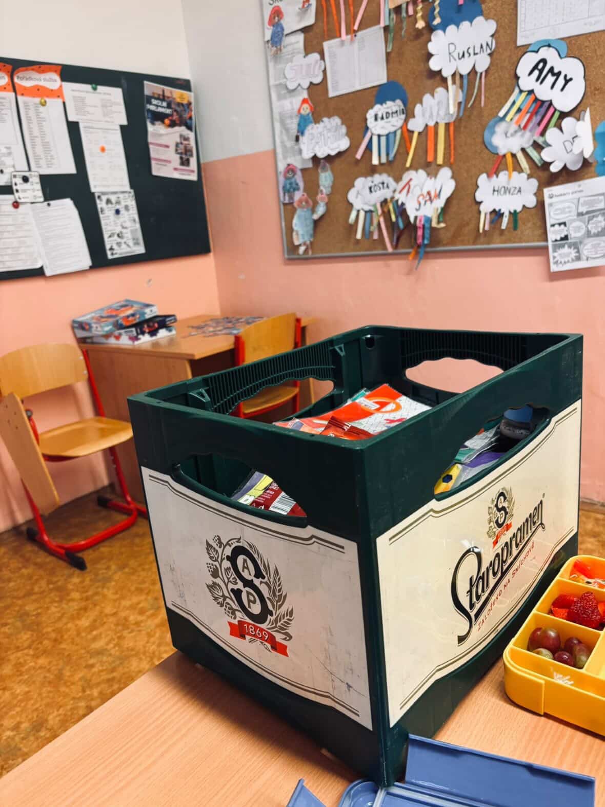 Den bez tašek - akce školního parlamentu