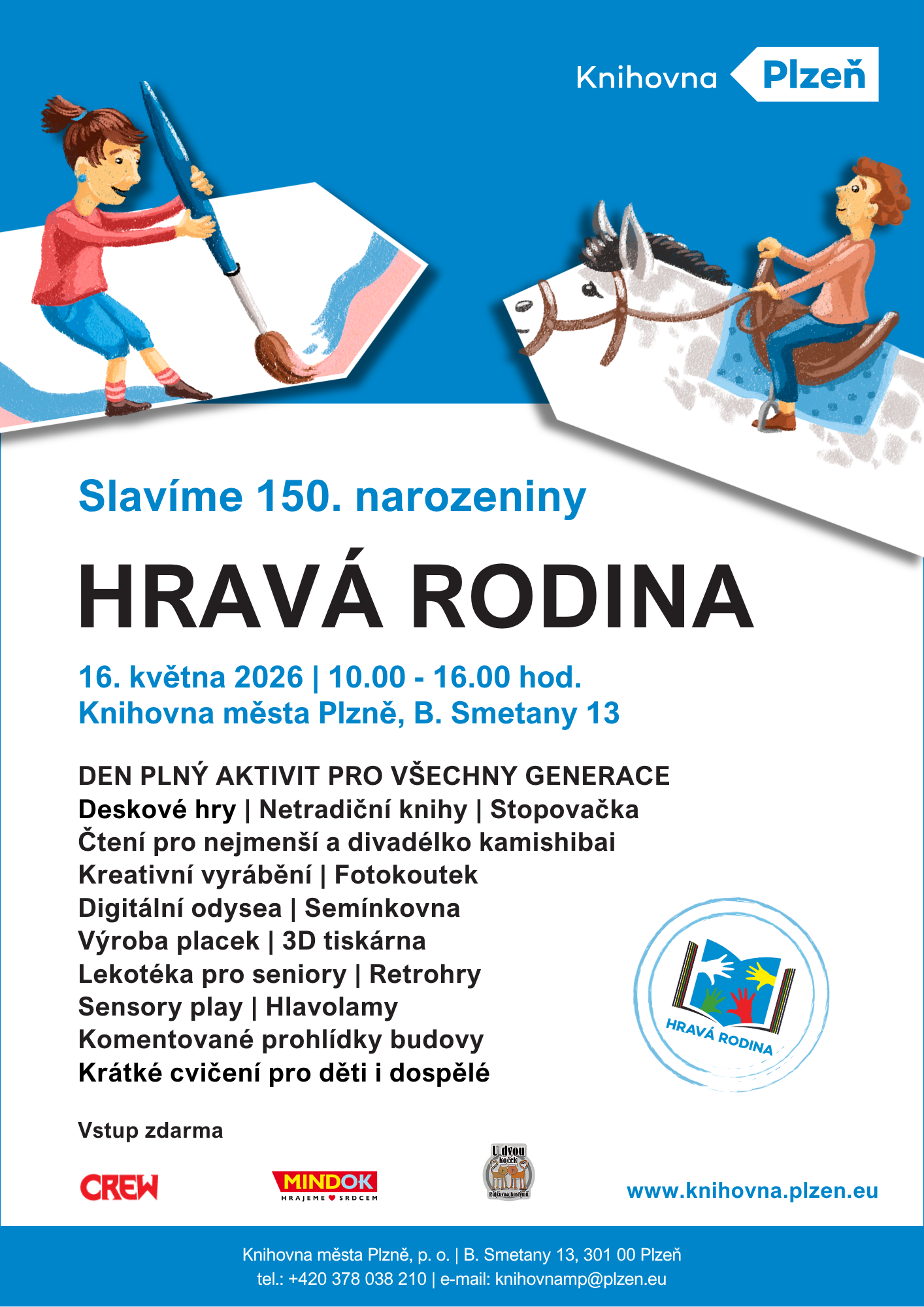 Hravá rodina - plakátek