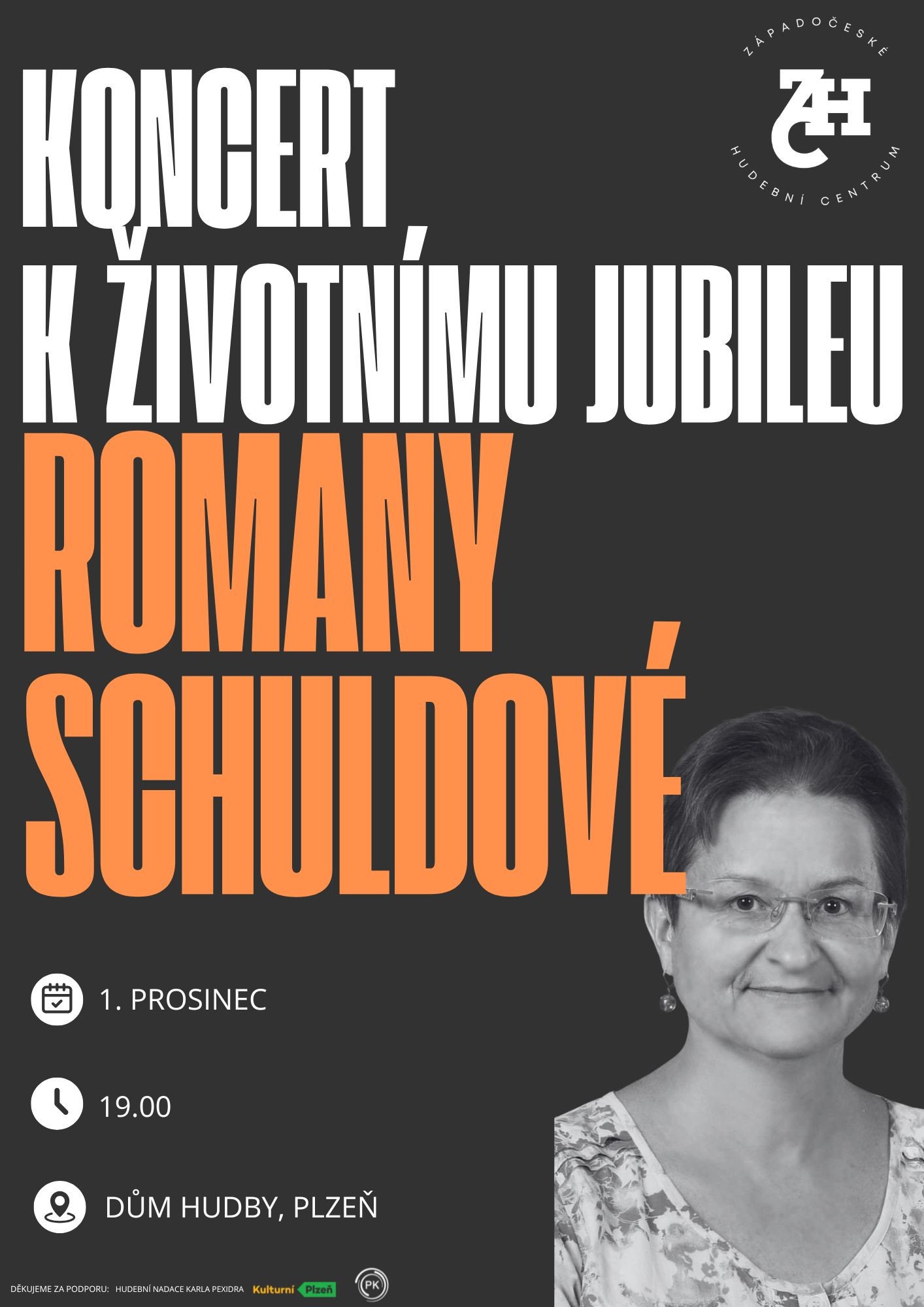 Koncert k životnímu jubileu Romany Schuldové