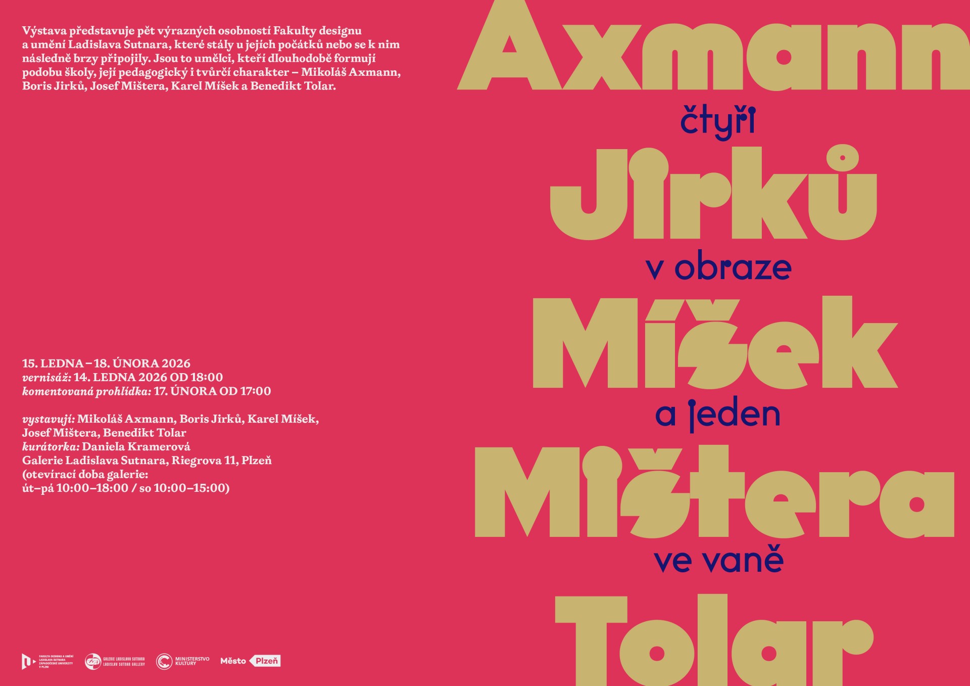 Výstava „Čtyři v obraze a jeden ve vaně“ představuje pět osobností spjatých se Sutnarkou