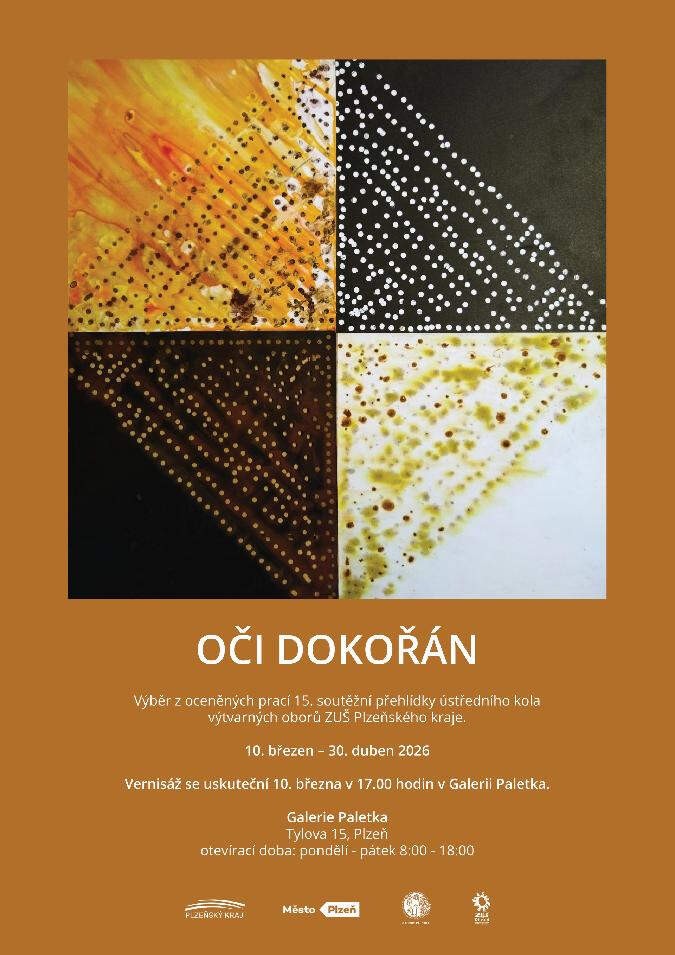 Výstava oceněných prací žáků ZUŠ Plzeňského kraje v Galerii Paletka