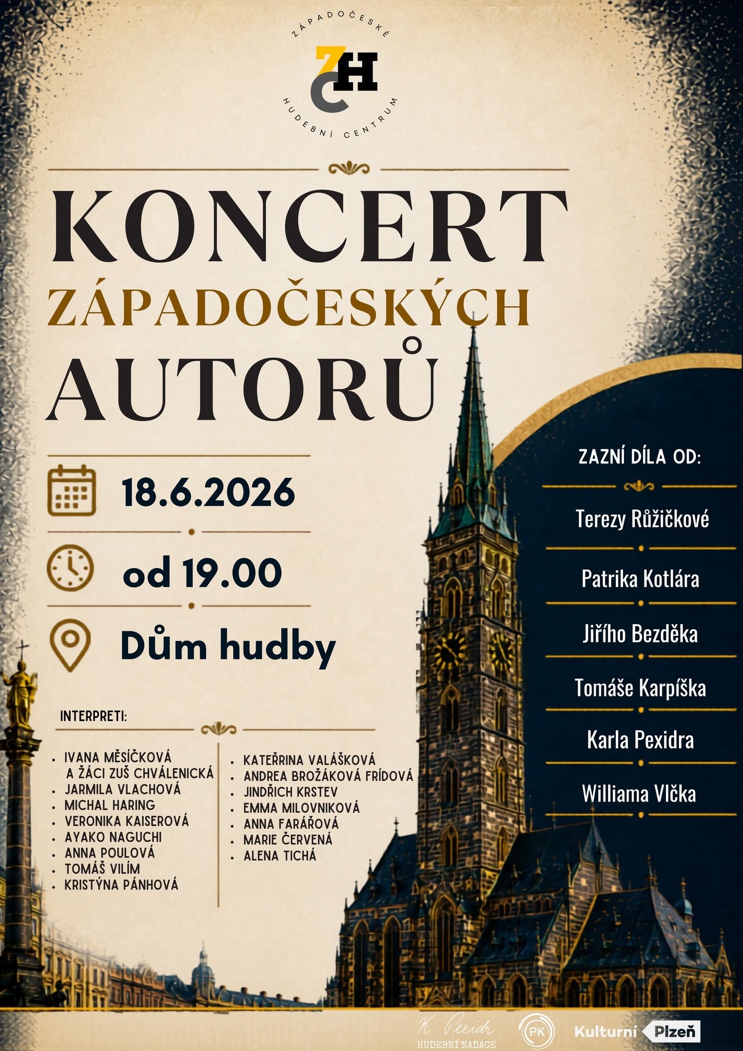 Koncert západočeských autorů v Domě hudby