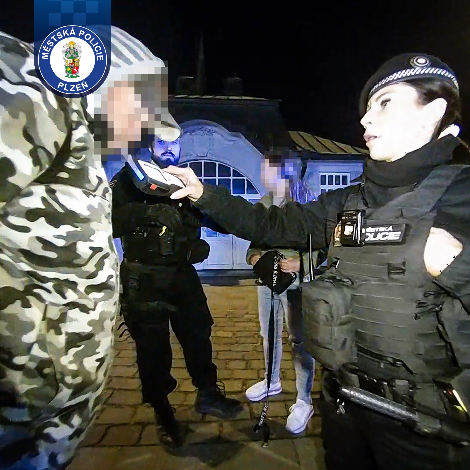 Urážela strážníky. Večer se svým známým zakončila na záchytce.