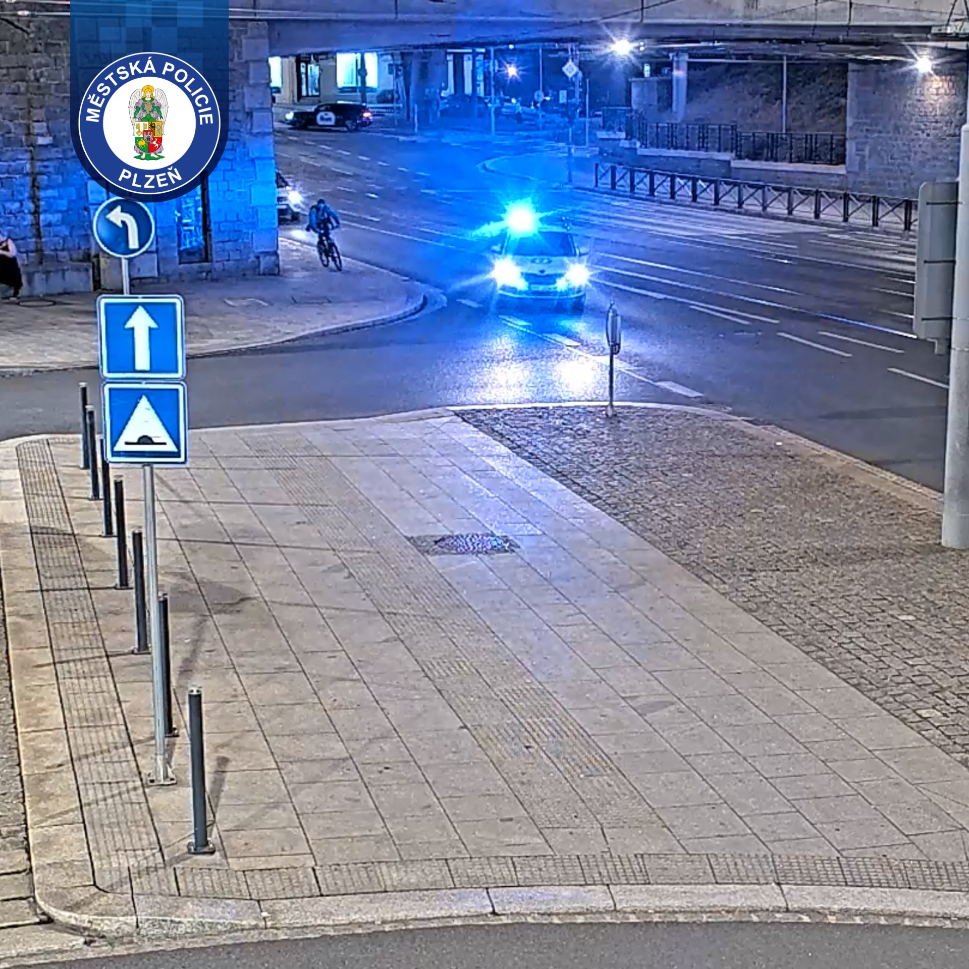 K ujíždění hlídce na kole měl cyklista skutečné důvody