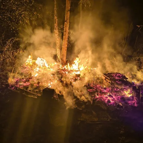 Požár v ulici Ke Slonům