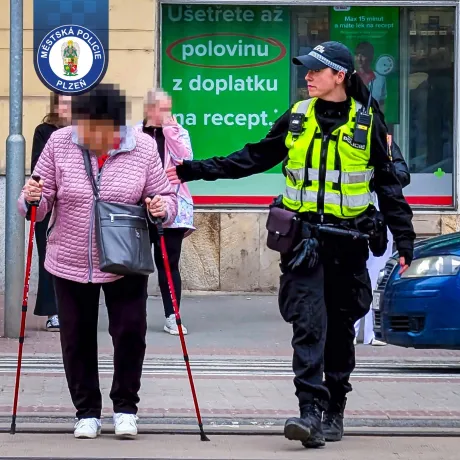 Dopravně bezpečnostně preventivní akce upozornila na rizikové chování na frekventované křižovatce
