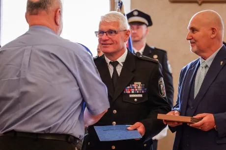 Slavnostní ceremoniál připomněl 34 let služby Městské policie Plzeň