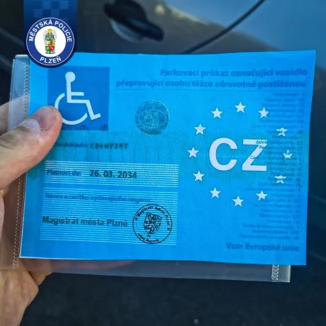 Kopie parkovací karty a navíc na cizí jméno
