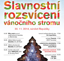 Vánoční strom se na náměstí Republiky rozsvítí první adventní neděli