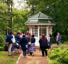 V Luftově zahradě byl obnoven dřevěný altán, zve na Víkend otevřených zahrad