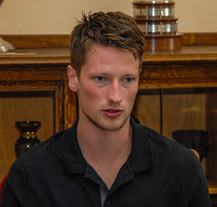 Hokejový obránce Andrej Šustr navštívil rodné město