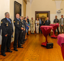 Bezpečnostní složky si vyslechly dík za zajištění Obřích loutek