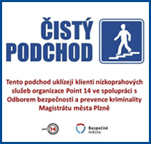 Projekt města a Point 14 cílí na drogově závislé, pomáhají s úklidem podchodu