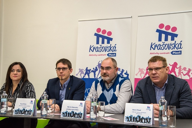 Foto z tiskové konference Krašovská Aktivity centrum Plzeň